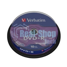 Диск DVD+R Verbatim 4.7Gb 16x Cake Box (10шт) (43498)