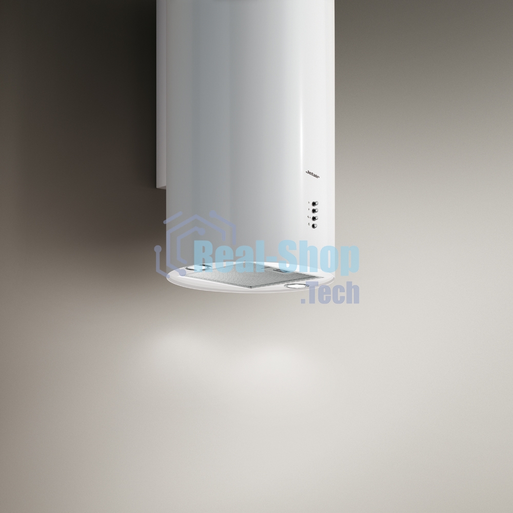 Вытяжка Jet Air Декоративный дизайн, 43 см, 1200 куб.м., кнопочное управление, белая