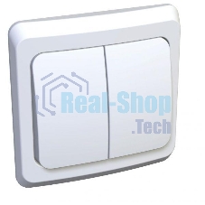 Выключатель 2-кл. СП Этюд 10А IP20 белый SchE BC10-002B