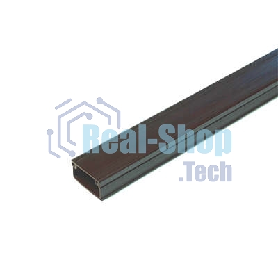 Кабель-канал 20х10 L2000 пластик с двойным замком венге УралПак КК-4820010-160