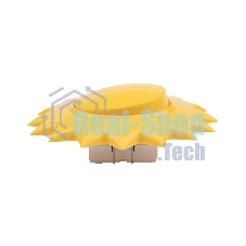 Выключатель двухклавишный Kranz HAPPY Солнце скрытой установки, желтый