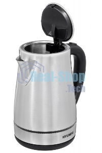 Чайник электрический Hyundai HYK-S3020 1.7л. 2200Вт серебристый матовый/черный (корпус: металл)