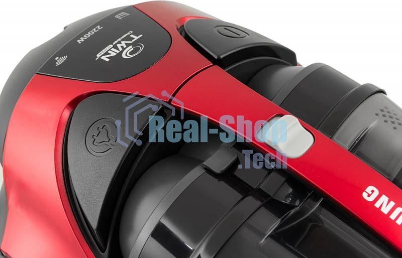 Пылесос Samsung VCC885HH3P красный, 430/2200 Вт, уборка сухая, пылесборник контейнер 2 л