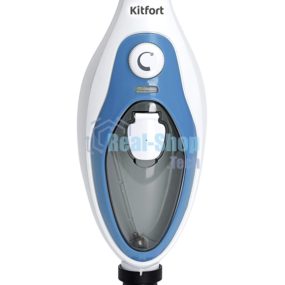 Швабра паровая Kitfort KT-1004-1 1500Вт голубой/белый