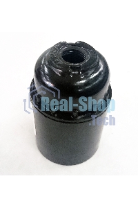 Патрон подвесной карболитовый Iek EPK10-04-01-K01 Пкб27-04-К01, Е27, черный, стикер на изделии, IEK