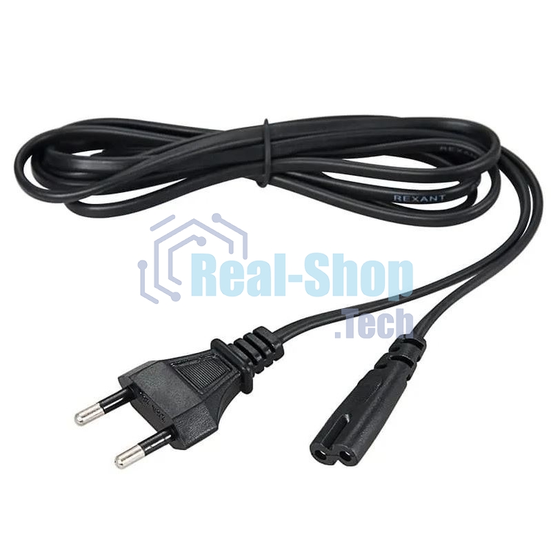 Кабель Falcon Eye Rexant IEC C7 (2-pin) Евровилка 1.8м плоский