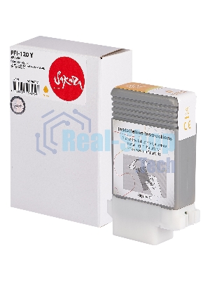 Картридж струйный Sakura 2888C001 ( PFI-120 Y) для Canon, желтый, 130 мл.