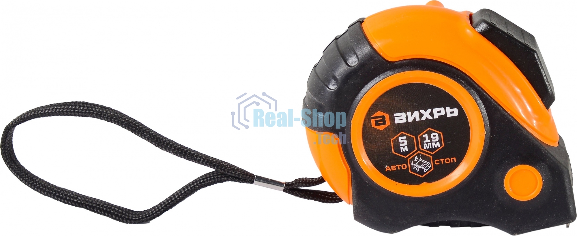 Рулетка 5мх19мм автостоп Вихрь