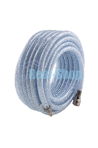 Шланг STELS 57025пневматический пвх 10x16мм 18 бар армированный прозрачный быстросъемное соединени