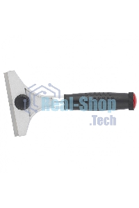 Скребок Matrix 100мм фиксированное лезвие металлическая обрезиненная ручка master