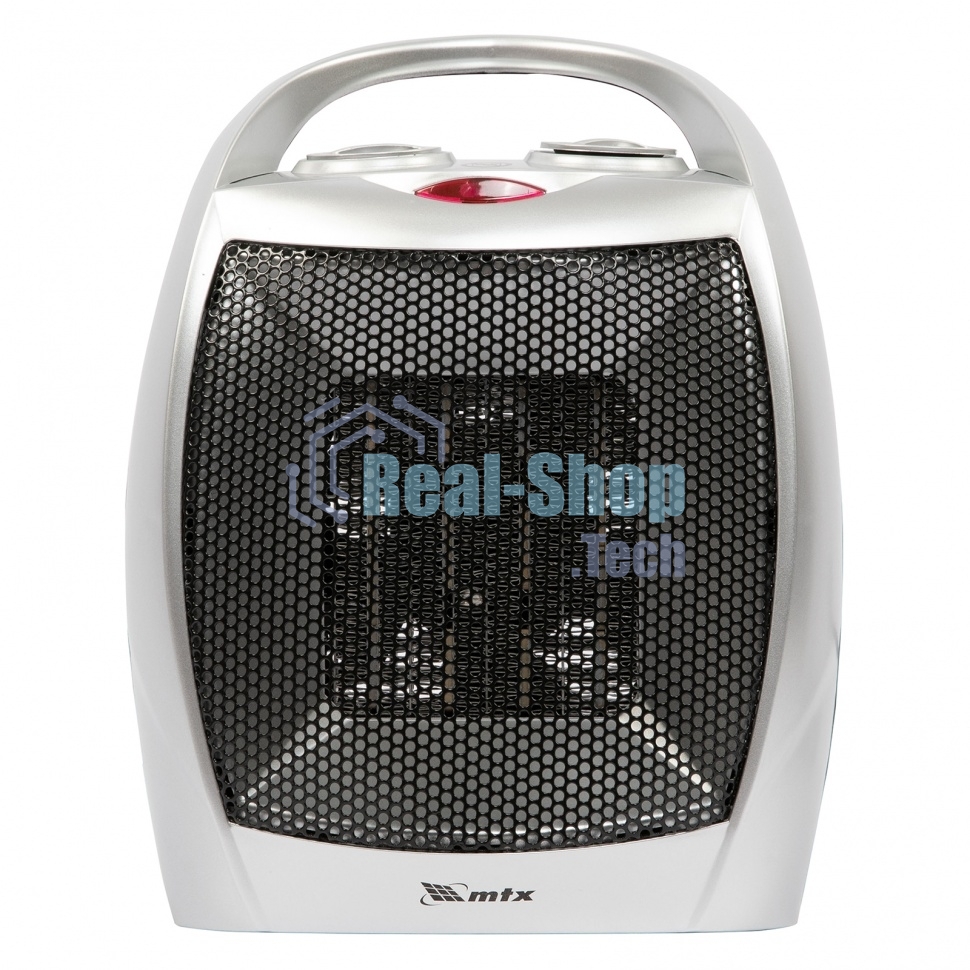 Тепловентилятор MTX FHC-1500, серый, 750/1500 Вт, 15 м2, термостат