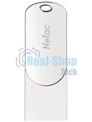 Флешка USB Netac U785C (NT03U785C-064G-32PN), 64Gb, USB 3.0/TypeC, R/W 110/45, серебристый