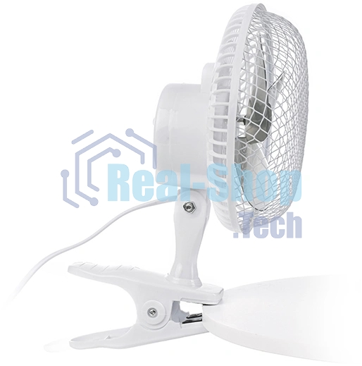 Вентилятор Centek CT-5003 серый/белый, настольный, 20 Вт, 2 скорости, 15 см