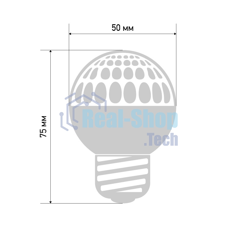 Лампа шар Neon-night e27 10 LED Ø50мм зеленая 24В (постоянное напряжение)