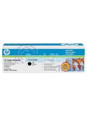 Картридж лазерный двойная упаковка HP CC530AD черный LJ CP2025/CM2320
