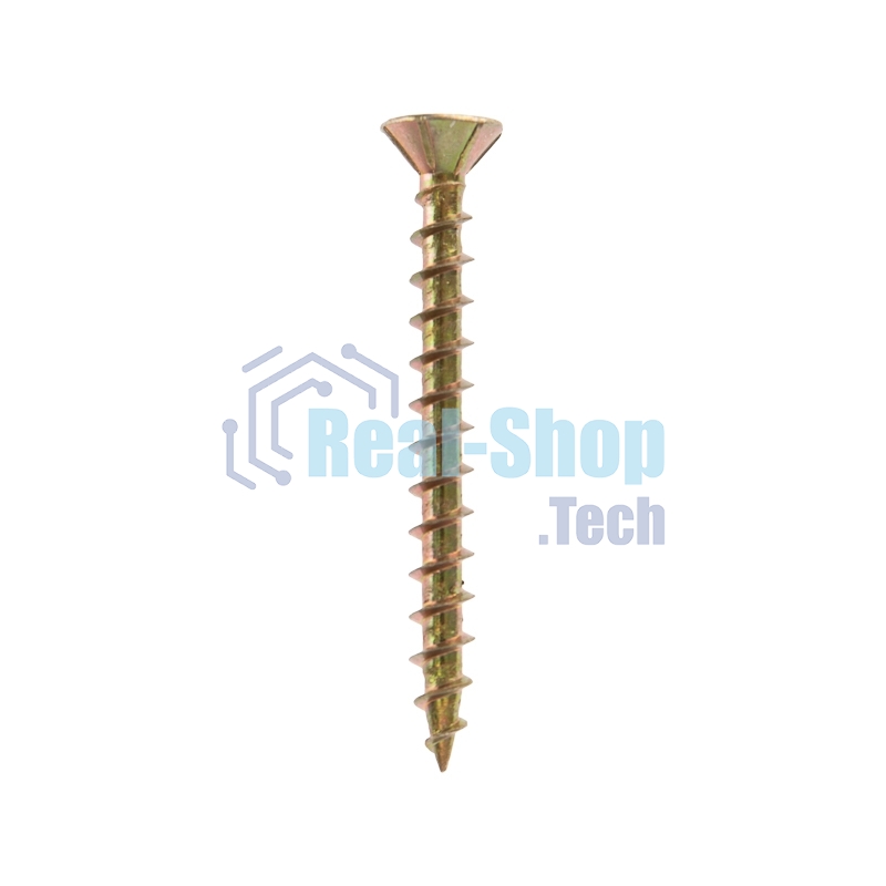 Саморез оконный Kranz острый, 4.1х40, желтый цинк, упаковка поставщика (6 000 шт.)