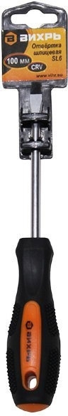 Отвертка шлицевая SL6, 100 мм