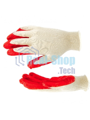 Перчатки трикотажные с натуральным латексным обливом, 13 класс Россия