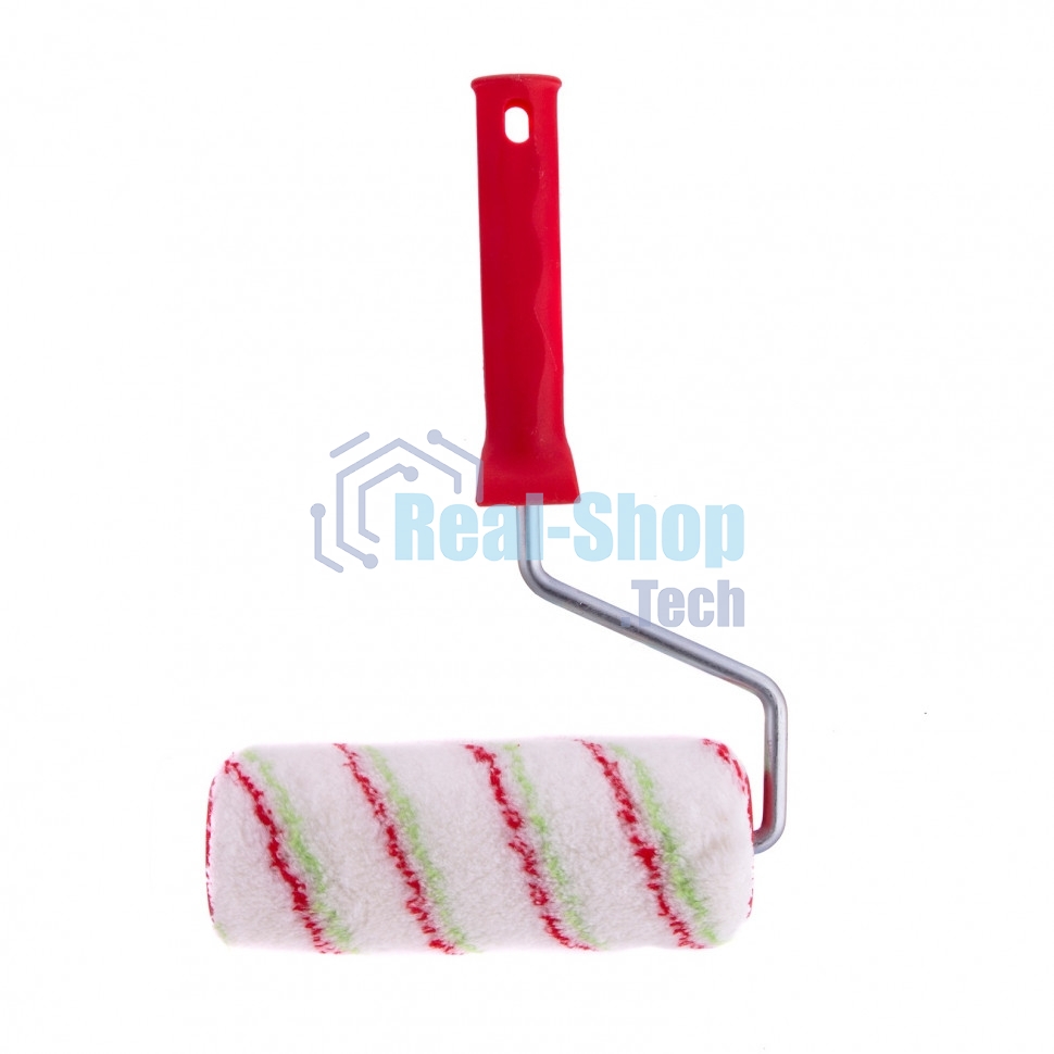 Валик Сибртех Эмали, 180 мм, ворс 12 мм, D 48 мм, D ручки 8 мм, полиамид, полиакрил