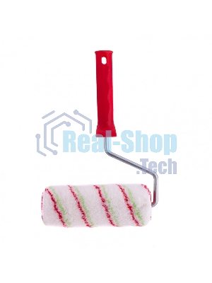 Валик Сибртех Эмали, 180 мм, ворс 12 мм, D 48 мм, D ручки 8 мм, полиамид, полиакрил