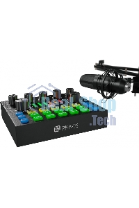 Микрофон проводной Оклик SM-600G 2.5м черный