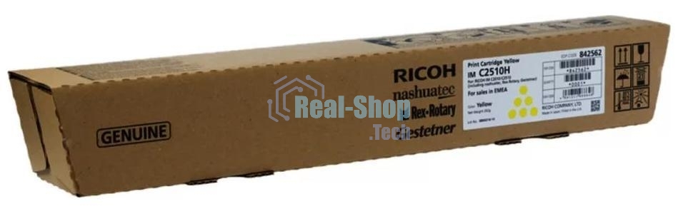 Картридж лазерный тип IM C2510H Ricoh IM C2510 желтый (842562) 18K