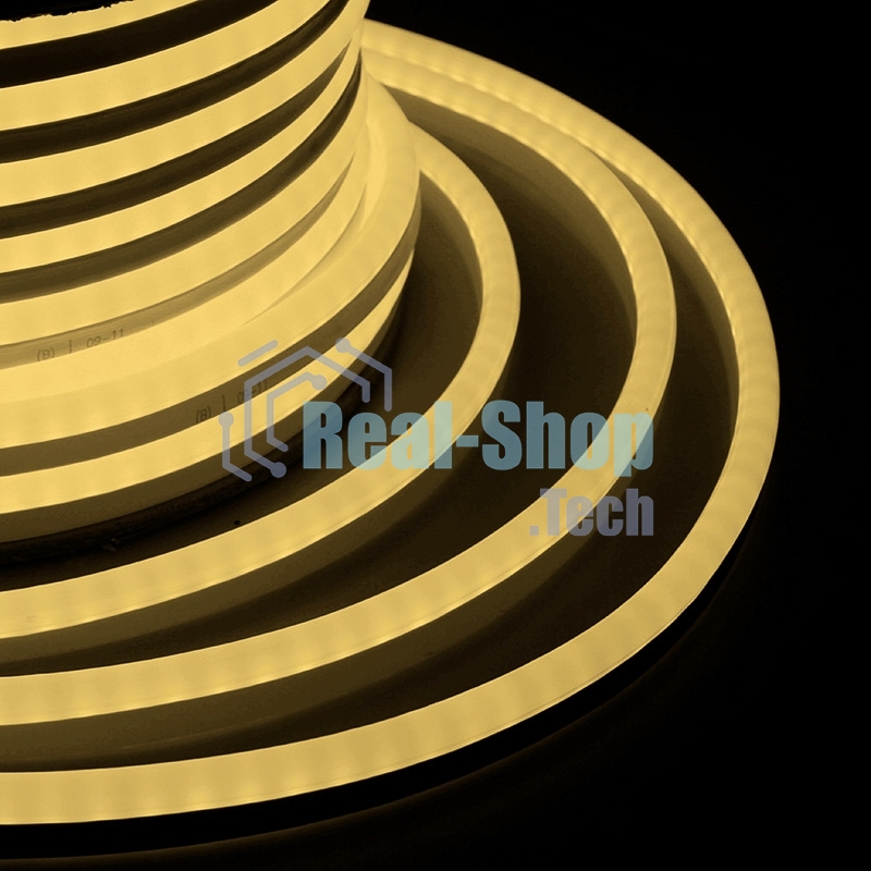 Гибкий неон Neon-night SMD (8х16 мм) односторонний теплый белый, 120 LED/м, набор 10 м (с комплектом подключения), IP65