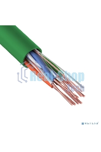 Кабель витая пара Rexant U/UTP, cat.5e, нг(А)-LSLTx, 4х2х0,52мм, 24AWG, INDOOR, SOLID, зеленый, 305м