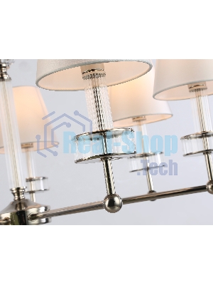 Люстра Ambrella light LH71003/7 BN/WH никель/белый E14*7 max 40W D820*1130