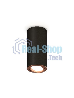 Светильник Ambrella Light XS7443005 SBK/PPG черный песок/золото розовое полированное MR16 GU5.3 (C7443, N7005)