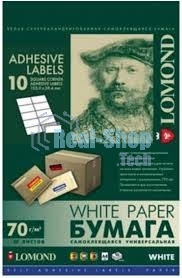 Самоклеящаяся бумага Lomond универсальная для этикеток, A4, 10 делен. (105 x 59.4 мм), 70 г/м2, 50 листов
