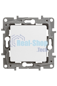 Механизм выключателя 1-кл. СП Etika 10АX с подсветкой/индикацией безвинт. зажимы бел. Legrand 672203