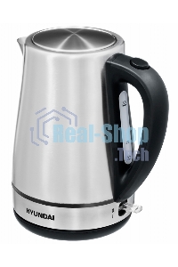 Чайник электрический Hyundai HYK-S3020 1.7л. 2200Вт серебристый матовый/черный (корпус: металл)
