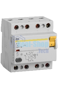 Выключатель дифференциального тока (УЗО) 4п 63А 300мА тип AC ВД1-63 ИЭК MDV10-4-063-300