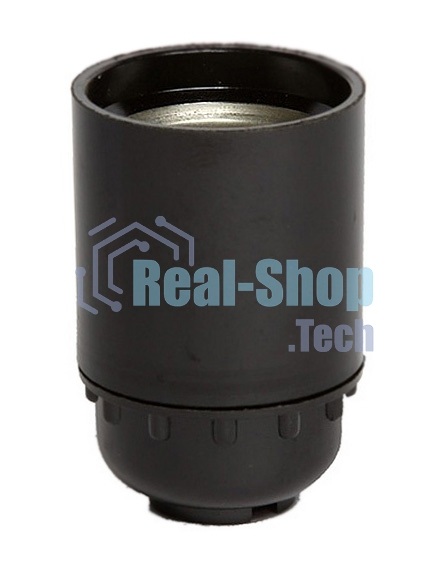 Патрон подвесной карболитовый Iek EPK10-04-01-K01 Пкб27-04-К01, Е27, черный, стикер на изделии, IEK