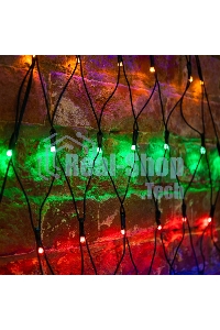 Гирлянда Neon-night Сеть 2х2х1.5 м, свечение с динамикой, прозрачный ПВХ, 136 LED, 230 В, цвет свечения мультиколор