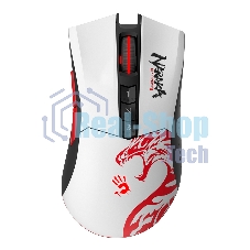 Мышь беспроводная A4Tech Bloody R90 Plus Naraka белый, 5000 dpi, USB Type-A, радиоканал, кнопки - 8 Мышь беспроводная A4Tech Bloody R90 Plus Naraka белый, 5000 dpi, USB Type-A, радиоканал, кнопки - 8