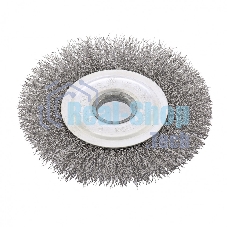 Щетка для УШМ Сибртех, 125 мм посадка 22,2 мм плоская, витая проволока 0,3 мм