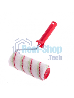Валик Сибртех Эмали, 180 мм, ворс 12 мм, D 48 мм, D ручки 8 мм, полиамид, полиакрил