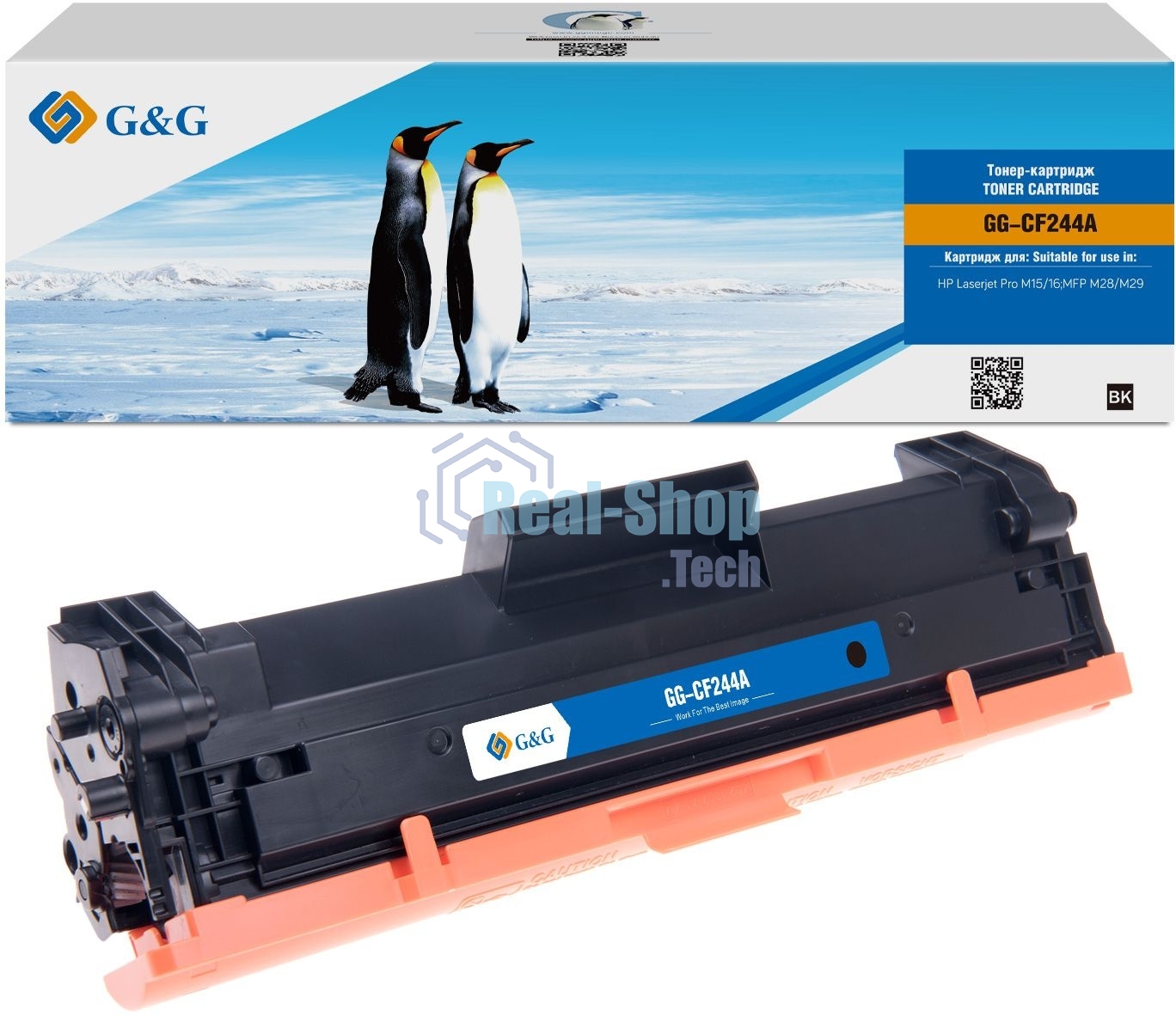 Картридж G&G аналог HP CF244A 1k с чипом