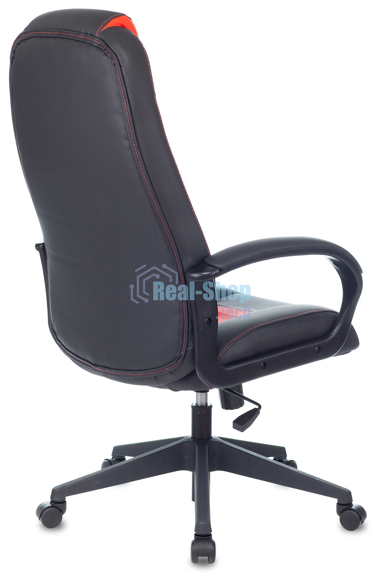 Кресло игровое Zombie 8 черный/красный, искусственная кожа, крестовина пластик