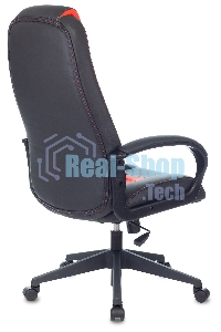 Кресло игровое Zombie 8 черный/красный, искусственная кожа, крестовина пластик