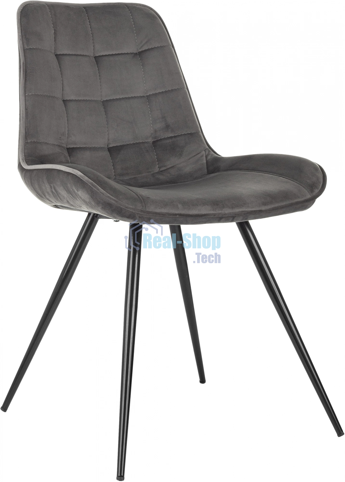 Стул для дома Бюрократ CH-K2 т. серый Holland 18 металл черный на ножках