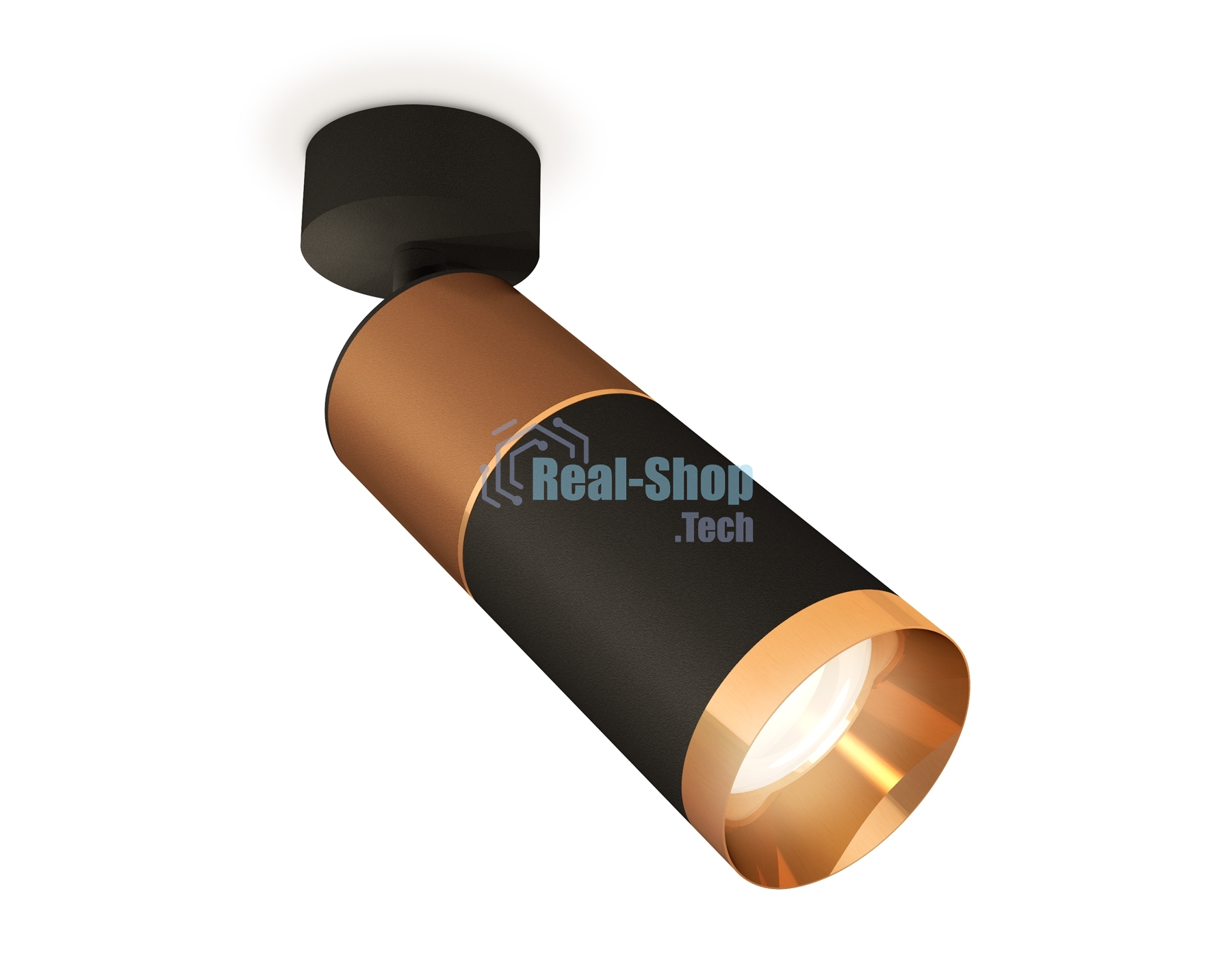 Светильник Ambrella Light XM6313015 SBK/SCF/PYG черный песок/кофе песок/золото желтое полированное MR16 GU5.3