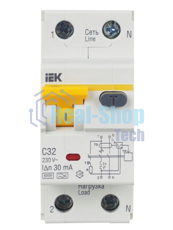 Выключатель автоматический дифференциального тока IEK MAD22-5-032-C-30 АВДТ 32 C32