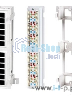 Монтажное оборудование Hyperline PPW-12-8P8C-C5e Патч-панель настенная, 12 портов RJ-45(8P8C), категория 5е, с подставкой