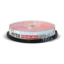 Диск DVD+R Mirex 8.5 Gb, 8x, Cake Box (10), Dual Layer (10/300)