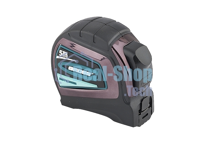 Рулетка Gross 31123 ''doppelhaken'' 5 м x 19 мм двухсторонний зацеп нейлон двуст. шкала автоматич