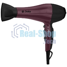 Фен Delta DL-0937 черный с бордовым Фен Delta DL-0937 черный с бордовым