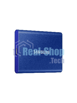 Внешний SSD Samsung T7, 1TB, USB 3.2 Gen 2 Type-C, R/W 1050/1000, синий